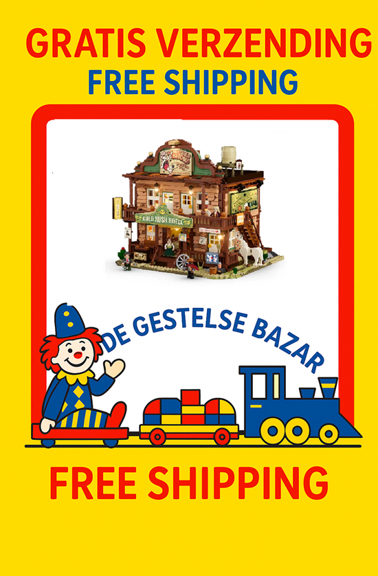 LumiBricks Gold Rush Hotel Inn Old West met LED 2682dlg 18+ 
