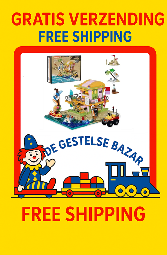 LumiBricks Strandwacht Toren met EHBO Post en LED  1015dlg 16+ 