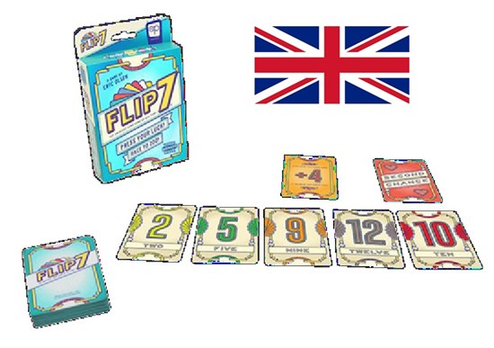 999games FLIP 7 Engelse Uitvoering Kaartspel 8+ 