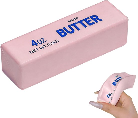 Squishy Butter Salted Boter Roze Slow Rice circa 13cm 3+