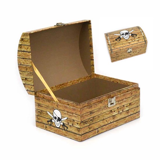 Stoere Piraten Schatkist met Metalen Slot  