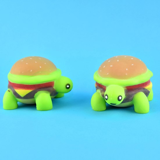 Squeeze Turtle Burger circa 10cm 3+ 