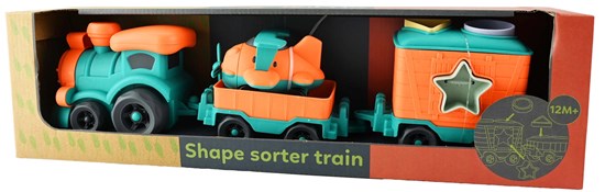 Tellus Trein met Vliegtuig en Puzzel Wagon 12mnd+ 