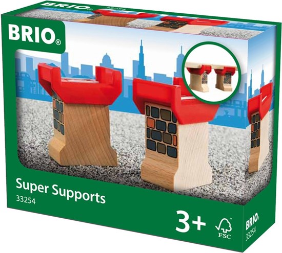 33254 Brio World Set met Losse Brugpijlers 2 stuks 3+