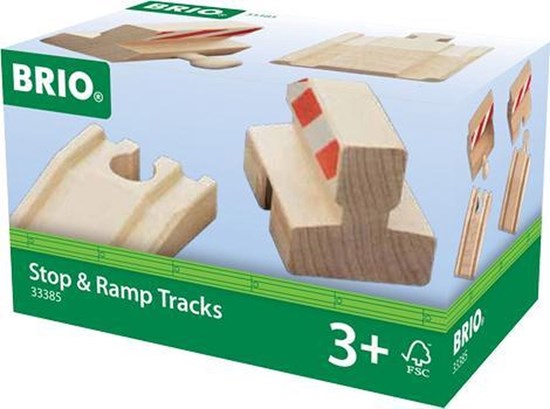 33385 Brio World Stop & Ramp Rail set 3+  