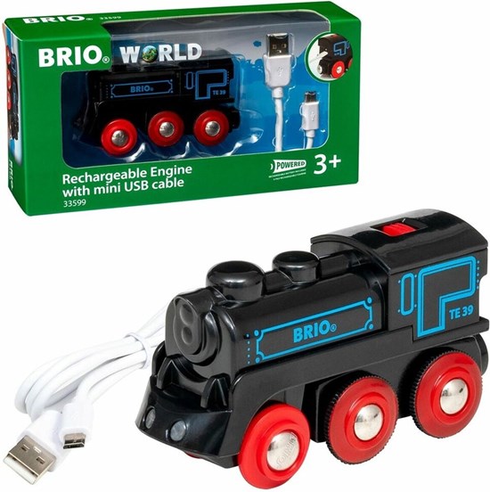 33599 brio Oplaadbare Locomotief met USB kabel  3+