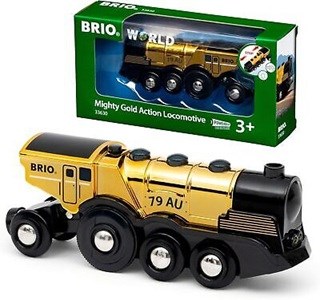 33630 Brio Gouden Batterij Locomotief (2xAAA) 3+ 