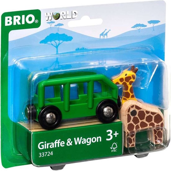 33724 Brio World Dieren Wagon met Giraffe 3+