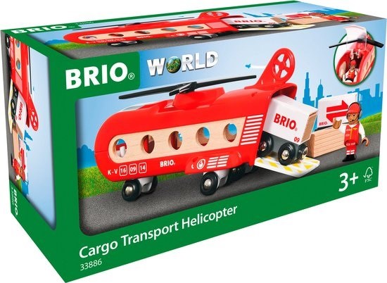 33886 brio world Cargo Transport Helikopter 3+ 