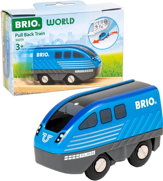 36019 Brio Blauwe Locomotief met Pull Back Functie 3+ 