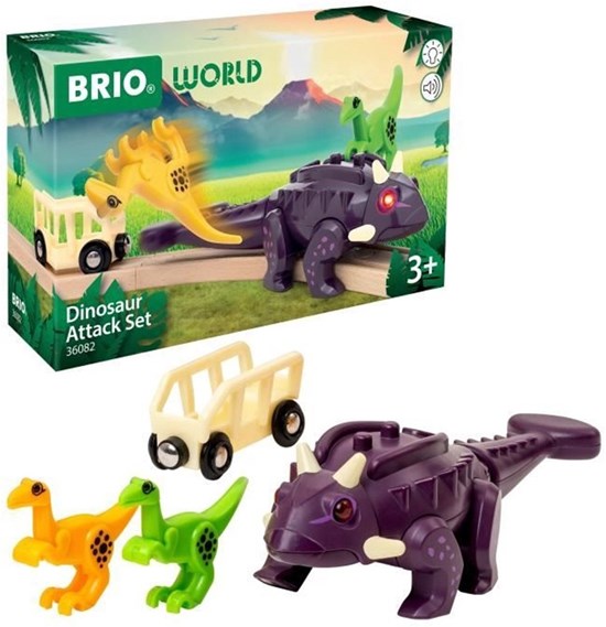 36082 Brio World Dinosaurus Attack set 4dlg (1xAAA) 3+