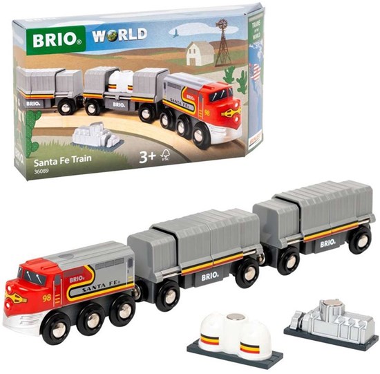 36089 Brio World Santa Fe Trein 3+