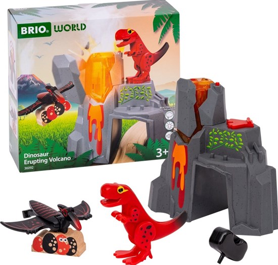 36092 Brio World Dinosaurus Erupting Vulcano (2xAA)  3+ 