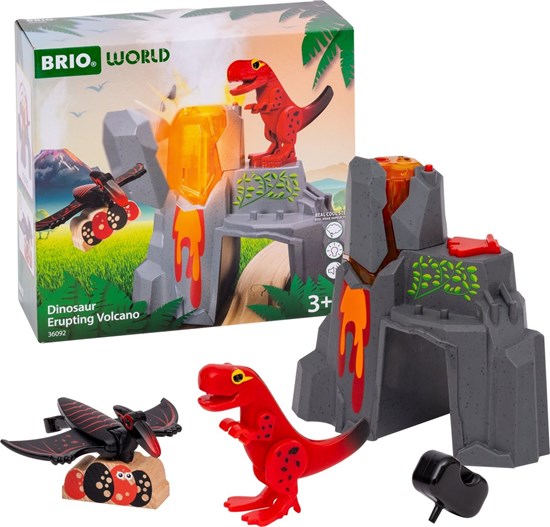 36092 Brio World Dinosaurus Erupting Vulcano (2xAA)  3+ 