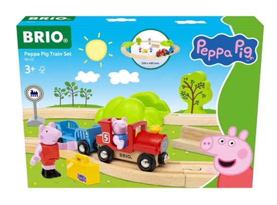 36123 Brio Peppa Pig Trein set 3+  
