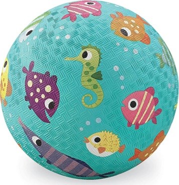 Crocodile Creek Rubberen Mini Bal Zeedieren 13cm 3+
