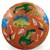 Crocodile Creek Rubberen Bal circa 13cm Dinosaurussen Oranje