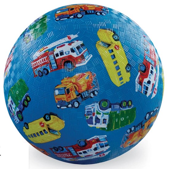 Crocodile Creek Rubberen Bal circa 18cm Voertuigen Blauw 