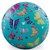 Crocodile Creek Rubberen Bal circa 18cm Vlinders Turquoise 