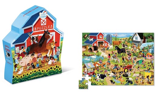 Crocodile Creek Vloerpuzzel Day at the Farm 48 stukken 4+ 