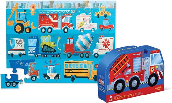 Crocodile Creek Vloerpuzzel Brandweerwagen 36stukken 3+ 