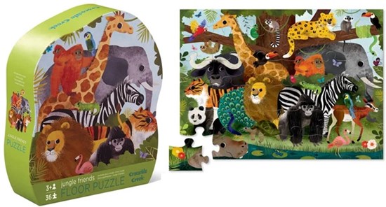 Crocodile Creek Vloerpuzzel Jungle Friends 36 stukken 3+ 