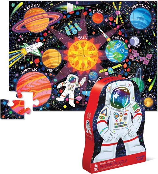 Crocodile Creek Vloerpuzzel Space Explorer 36 stukken 3+ 
