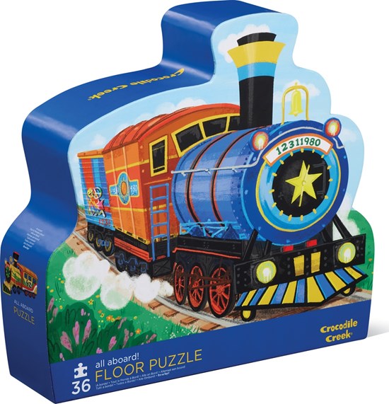 Crocodile Creek Vloerpuzzel Stoom Locomotief 36 stukken 3+ 