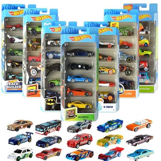Hot Wheels  Auto Diecast 5-Pack Assorti 