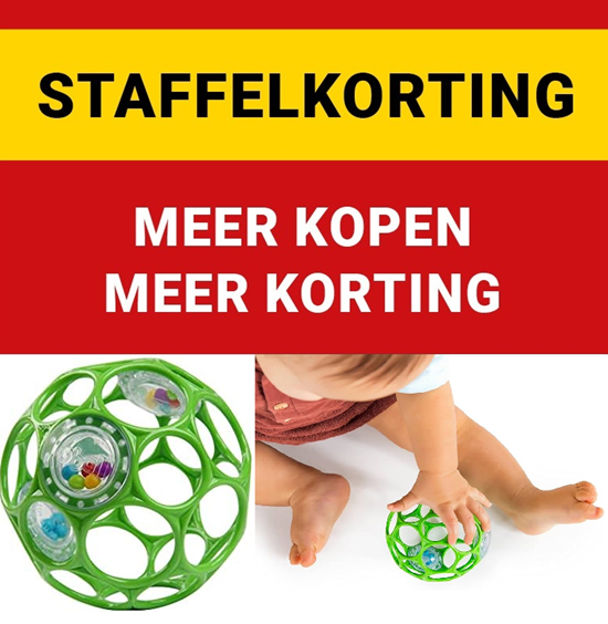 Oball Rattle Bal met Kleine Balletjes Groen 0mnd+ 