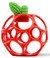 the Original Oball Appel met Bijtblad Rood 0mnd+
