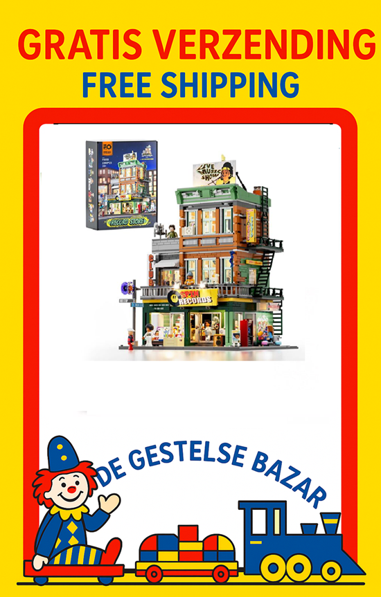 Lumibricks Verlichte Record Store Platenzaak 18+ 