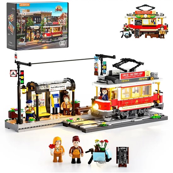Lumibricks Verlichte 2in1 Historische Trein met Halte 18+ 