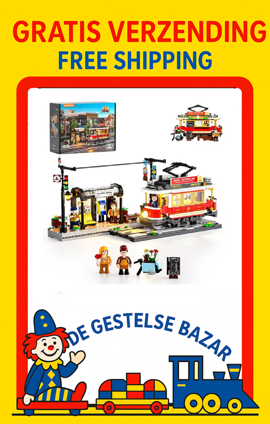 Lumibricks Verlichte 2in1 Historische Trein met Halte 18+ 