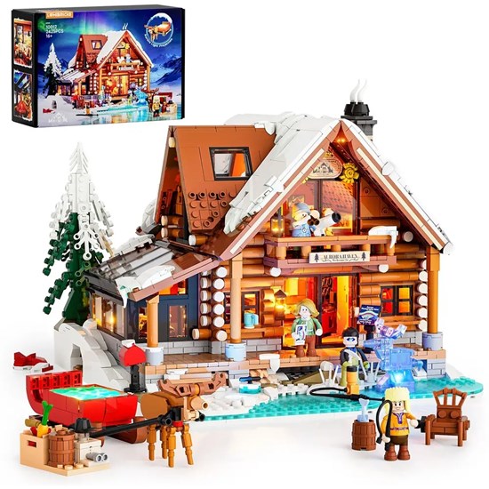 Lumibricks Verlichte Aurora Kerst hut met Arreslee 2425dlg 18+ 