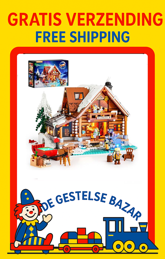 Lumibricks Verlichte Aurora Kerst hut met Arreslee 2425dlg 18+ 