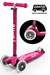 micro step MAXI DELUXE met LED WIELEN ROZE 5+     