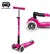 micro step MAXI Inklapbaar met LED Verlichting Neon Roze 5+