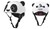 Micro Step 3D Helm deluxe Panda met Oren maat S ( 48-53cm) 