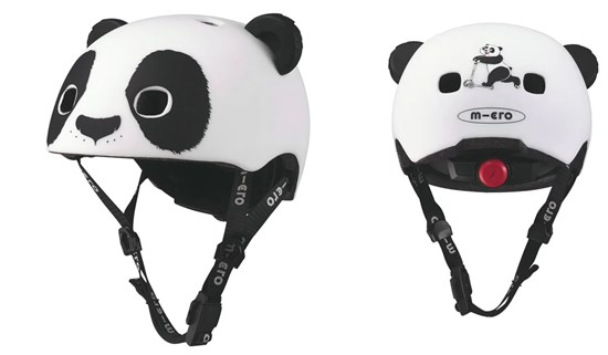 Micro Step 3D Helm deluxe Panda met Oren maat S ( 48-53cm) 