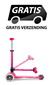 Micro Step Mini Inklapbaar LED Roze 2-6 jaar 