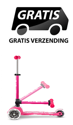 Micro Step Mini Inklapbaar LED Roze 2-6 jaar 