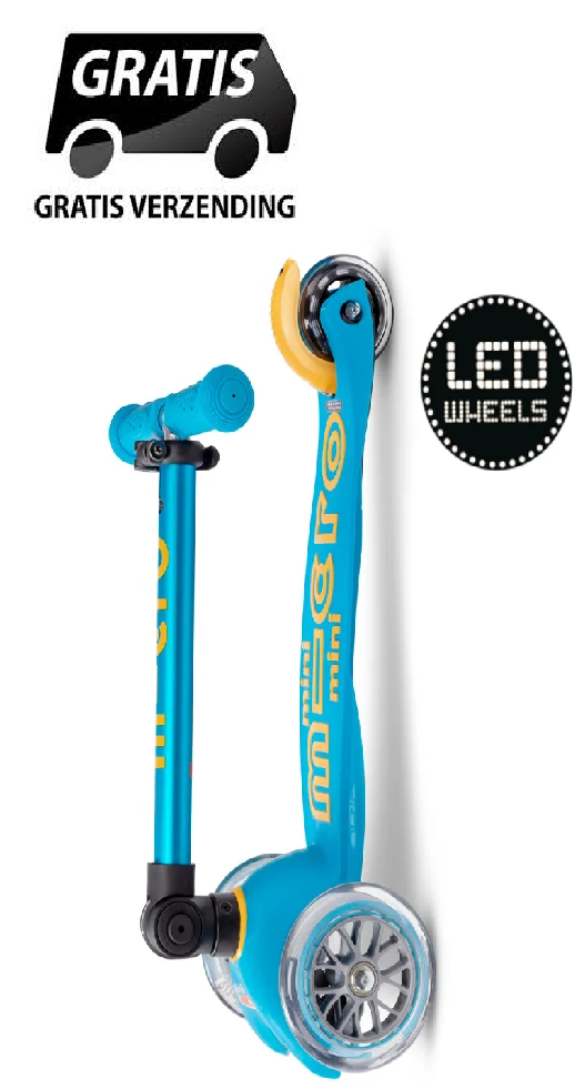 Micro Mini Micro step inklapbaar LED Ocean Blue 2+
