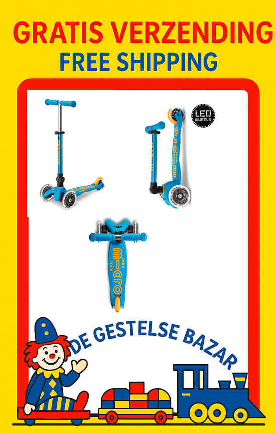 Micro Step Mini Micro step inklapbaar LED Ocean Blue 2+