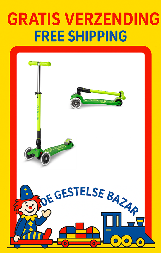 Micro Maxi Micro Inklapbaar LED Geel/Groen Neon 5+ 