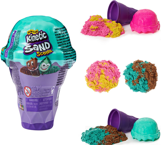 Spinmaster Kinetic Sand Ijshoorntjeshouder met Speelzand 113gram 3+ 