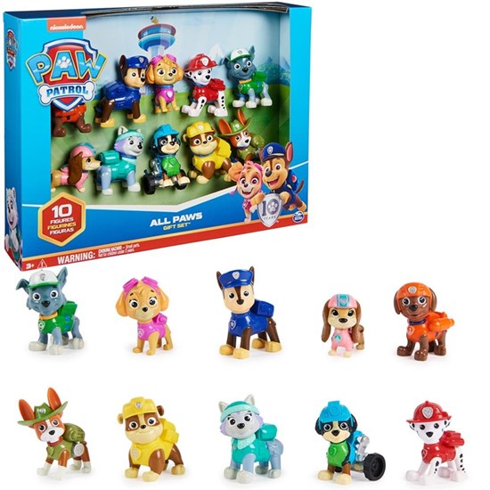 Paw Patrol 10 Figuren Cadeau set 3+