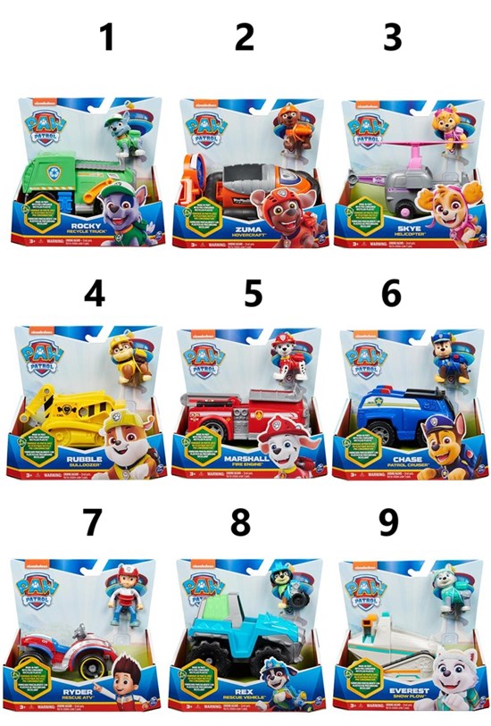 Paw Patrol Basis Voertuig Assorti 3+