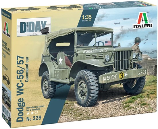 italeri Dodge WC-56/57 Command Car (jeep) D-Day schaal 1/35 