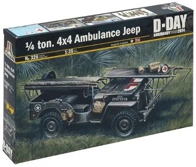 italeri  ¼ TON. 4x4 AMBULANCE JEEP (D-day) schaal 1/35 